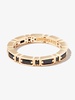 18kt yellow gold Inlay Sideways sapphire eternity band ring