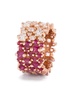 18K Rose Gold One Of A Kind Topaz And Diamond Ring