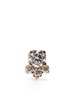 18K yellow gold River Trois diamond single stud earring