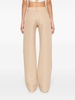 Neutral Straight-Leg Tailored Trousers