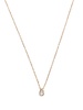 14K Yellow Gold Diamond Pendant Necklace