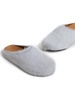 Grey Fussbett Sabot Calf Hair Mules