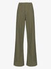 low-rise wide leg cotton trousers