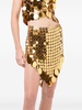 Gold Sparkle Assembly mini skirt