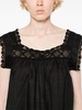 Black Almadia Ramie Mini Dress