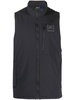 Black Helium Logo Print Gilet