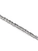 18kt white gold Princess diamond tennis bracelet