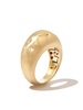 14K yellow gold uneven dome ring