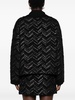 zigzag-woven lurex-detailed cardigan