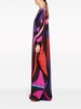 pink Marmo-print silk dress