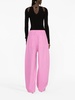 Pink Cocoon Wide-Leg Parachute Trousers