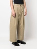 wide-leg high-waisted trousers