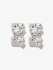 18K White Gold Classic Shimmer Diamond stud Earrings