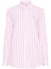 Polo-Pony-motif striped shirt