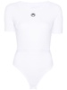 logo-print organic-cotton bodysuit