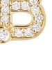 18K yellow gold Petite B diamond single stud earring