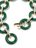 14K yellow gold malachite and diamond bracelet