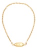 18K Yellow Gold Locket Diamond Necklace