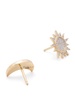 18K yellow gold Soleil & Lune diamond stud earrings