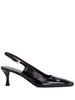 slingback leather pumps