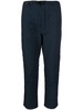 Blue Insulated Straight-Leg Trousers