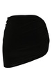 Black Side Drape Miniskirt