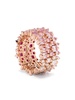 18K Rose Gold One Of A Kind Topaz And Diamond Ring