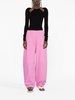 Pink Cocoon Wide-Leg Parachute Trousers