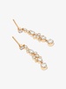 18K Yellow Gold Splash Diamond Drop Earrings