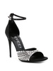 Black 100 Crystal-Embellished Sandals