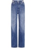 Blue Disc Flared Jeans 