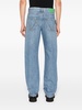 Blue Mid-Rise Straight-Leg Jeans