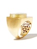 14K Yellow Gold Heart Signet Ring