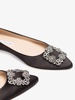 black Hangisi Satin Pumps