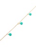 14K yellow gold turquoise and diamond necklace