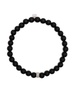 14K white gold Eternity onyx and diamond bracelet