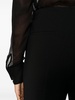 Black Lucia Straight-Leg Trousers