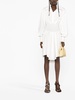 white asymmetric shirt dress