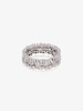 18K white gold Fireworks short stack diamond ring