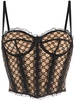 Black GG Lace Corset