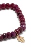 14K Yellow Gold Hamsa Ruby And Diamond Bracelet