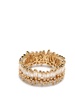 18kt yellow gold Short Stack diamond eternity ring