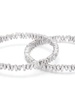 18K White Gold Classic Diamond Hoop Earrings