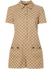 Brown GG Supreme Canvas Playsuit