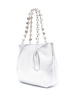 Silver Galactic Crystal Leather Mini Bag