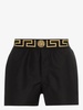 medusa logo Greca border swim shorts