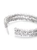 18K White Gold Classic Diamond Hoop Earrings