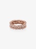 18K rose gold Fireworks short stack diamond ring