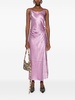 Purple Satin Slip Dress