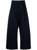 Blue Acuna cotton wide-leg trousers